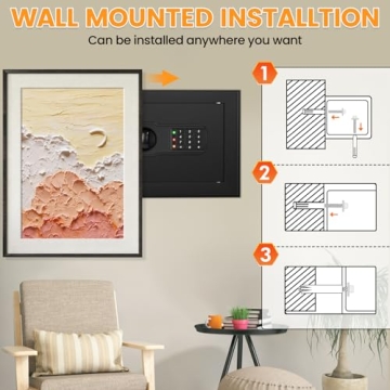 1.2 Cu ft Fireproof Safe Box for Home and Office Security