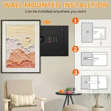 1.2 Cu ft Fireproof Safe Box for Home and Office Security