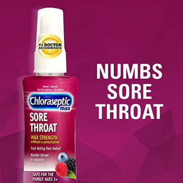 Chloraseptic Max Strength Throat Spray Wild Berries 4.0 fl oz