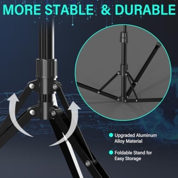 UBeesize 14'' Foldable Ring Light with Tripod and Remote