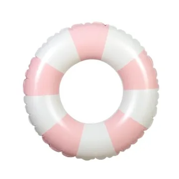 Medium Swim Ring for Kids Adults,25 Inch Classic Striped Pool Inner Tubes,Inflatable Pool Floats,Float Naked,Pool Floaties Adult Size for Summer Pool Party Beach (Pink)