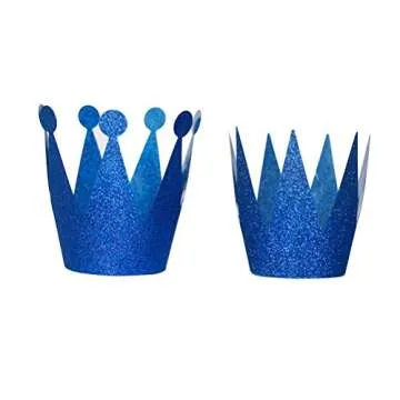 NUOLUX Birthday Crowns Perfect for Kids' Parties, 6PCS