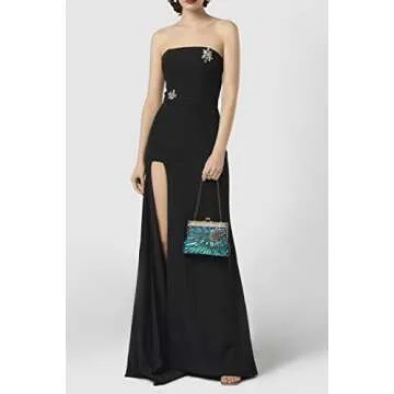 Vintage 1920s Flapper Peacock Clutch - Luxury Handbag