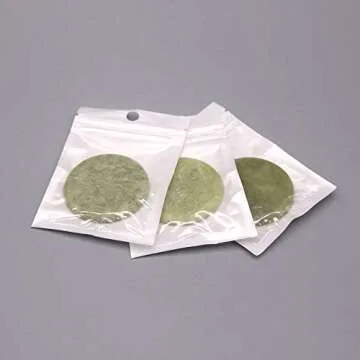 FlyItem® 10 PCS Round Jade Stone Eyelash Extension Glue Adhesive Pallet Stand Holder Fake Eye lash Base Makeup Cosmetic Tool