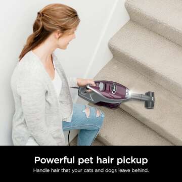 Shark HV322 Rocket Deluxe Pro Vacuum - Pet Hair Pickup