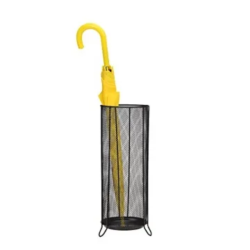 Mind Reader Umbrella Stand - Stylish Metal Mesh Organizer for Canes, Umbrellas, and More