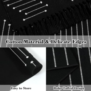 LIVEBOX Boho Bathroom Rug 2x3 Washable Stylish and Versatile