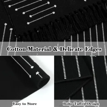 LIVEBOX Boho Bathroom Rug 2x3 Washable Stylish and Versatile