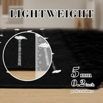 LIVEBOX Boho Bathroom Rug 2x3 Washable Stylish and Versatile