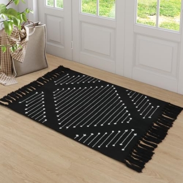 LIVEBOX Boho Bathroom Rug 2x3 Washable Stylish and Versatile