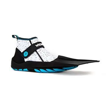 Seaview 180 Topside Snorkel Fins - Compact, Travel, Swim Fins for Men & Women - Revolutionary Walkable Short Blade Swimming Fins for Land and Sea