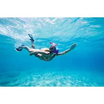 Seaview 180 Topside Snorkel Fins - Compact, Travel, Swim Fins for Men & Women - Revolutionary Walkable Short Blade Swimming Fins for Land and Sea