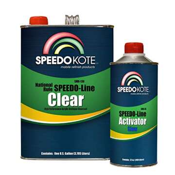 Speedokote SMR-130/85 Automotive Clear Coat Fast Dry 2K Urethane Kit - Exceptional Finish and Protec...