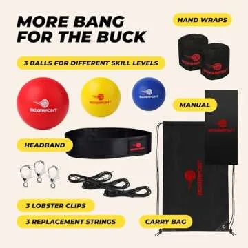 Boxerpoint Kids Boxing Reflex Ball Headband Kit for Training