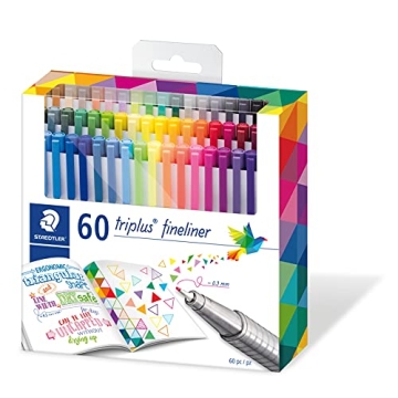 STAEDTLER Triplus Fineliner 60 Assorted Colors Set