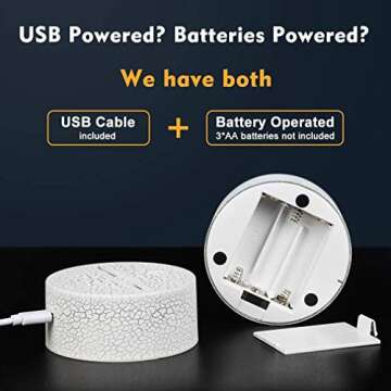 SEVEN LADY Solar System 3D Optical Illusion Lamp Universe Space Galaxy LED Night Light with Remote for Space Lover Boys and Girls as a Best Gifts(Solar System)