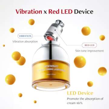 Vita Real Toning Laser Cream - Face Moisturizer for Hydrating and Glow-enhancing - Face Cream with V...