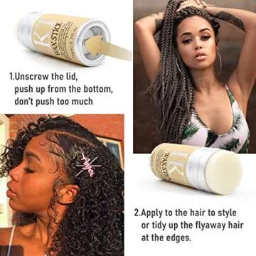 SOVONCARE Hair Wax Stick for Wigs, Hair Pomade Stick, Non-greasy Styling Wax 2.7 Oz, Long Lasting, Temporary Hair Styling Product for Edge Frizz Hair