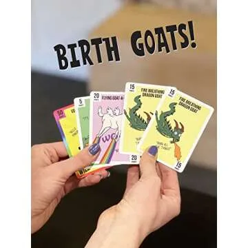 Goat Lords - Most Addicting Card Games for Families, Teens, Kids (Boy and Girl) Ages 7 and Up - Family Board Games, Fun Game, Card Game for Adults or Family Game Night! A Great Gift Idea!
