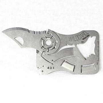 Zootility Tools Wallet Knife, WildCard Credit Card Tool, Bottle Opener, Stainless Steel, MADE IN USA