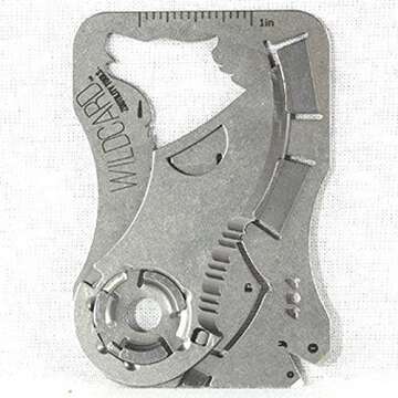 Zootility Tools Wallet Knife, WildCard Credit Card Tool, Bottle Opener, Stainless Steel, MADE IN USA