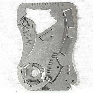 Zootility Tools Wallet Knife, WildCard Credit Card Tool, Bottle Opener, Stainless Steel, MADE IN USA