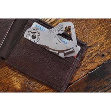 Zootility Tools Wallet Knife, WildCard Credit Card Tool, Bottle Opener, Stainless Steel, MADE IN USA