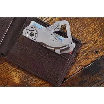 Zootility Tools Wallet Knife, WildCard Credit Card Tool, Bottle Opener, Stainless Steel, MADE IN USA