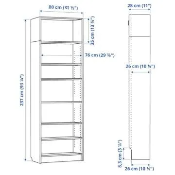 IKEA Billy Bookcase White