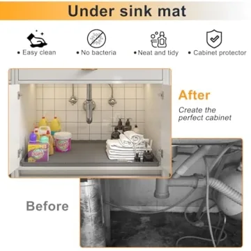 MHHA Under Sink Mat: Waterproof & Versatile Solution for Cabinets