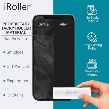 iRoller Liquid-Free Screen Cleaner for Devices Washable Reusable