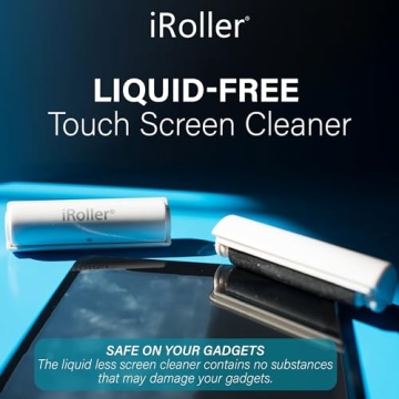 iRoller Liquid-Free Screen Cleaner for Devices Washable Reusable