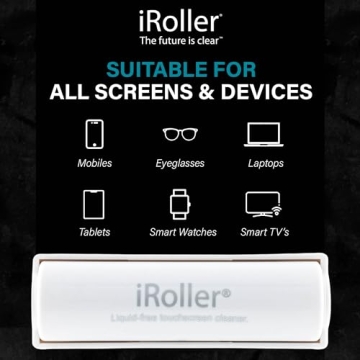 iRoller Liquid-Free Screen Cleaner for Devices Washable Reusable
