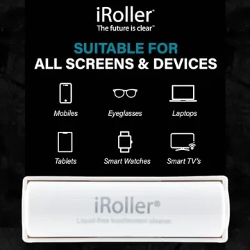 iRoller Liquid-Free Screen Cleaner for Devices Washable Reusable