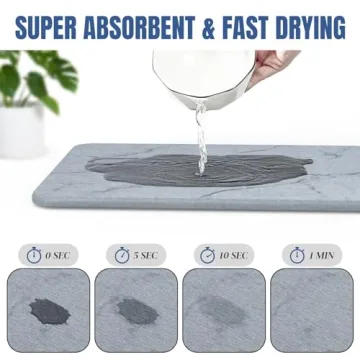 Quick Dry Stone Drying Mat for Kitchen - Plentio