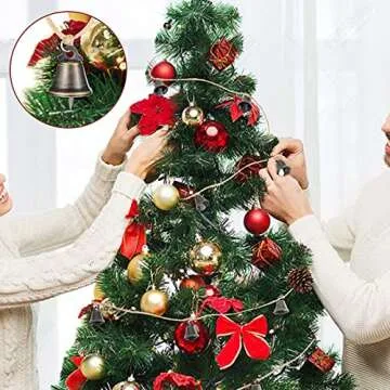 Vintage Jingle Bells Hanging String for Holiday Decor