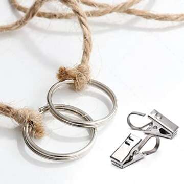 MrMrKura Vintage Jingle Bells Hanging String, 9 Antique Bronze Iron Bells Decorative Hanging Bells Wind Chimes Bell Decoration Gifts for Home Garden Decor Crafts (53 inches Long)