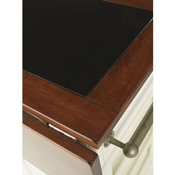 Inspired Farmhouse Kitchen Island with Granite Top