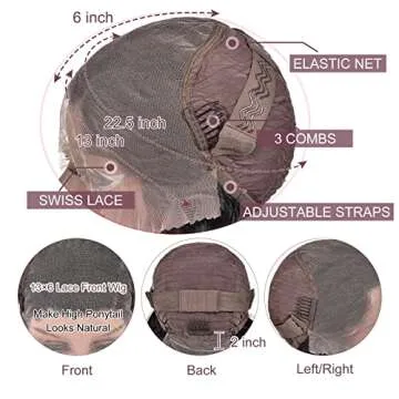 ShengCai 13x6 Deep Wave Lace Front Wigs Human Hair 180% Density HD Transparent Lace Frontal Wigs for Women