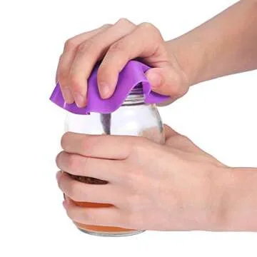 8 Pieces Rubber Jar Gripper Pads Round Kitchen Coasters Multi-Purpose Bottle Lid Openers, Multicoloured (Bright Color)