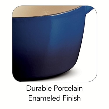 TRAMONTINA Cobalt Blue Enameled Cast Iron Dutch Oven