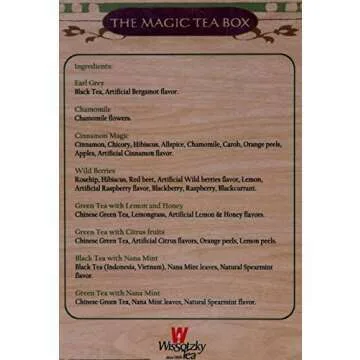 Wissotzky Magic Tea Chest with 80 Assorted Teas