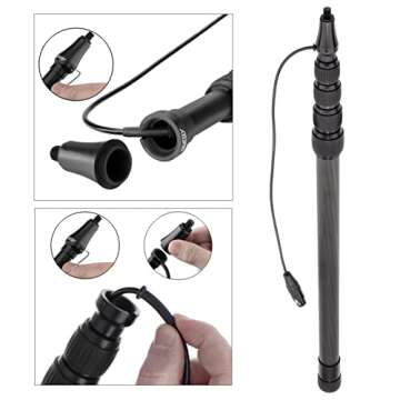 AURAY BP-28CC Carbon Fiber Boompole with Coiled Cable