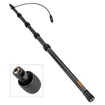 AURAY BP-28CC Carbon Fiber Boompole with Coiled Cable
