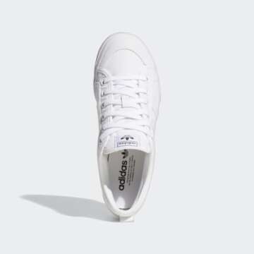 adidas Originals Women's Nizza Platform, White/White/White, 7