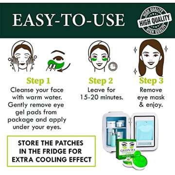 Arvesa Under Eye Patches - Eye Mask For Puffy Eyes And Dark Circles Reduce Wrinkles & Bags - Skin Treatment Pads Anti Aging Moisturizer Mask For Women Gift Eye Gel Pads