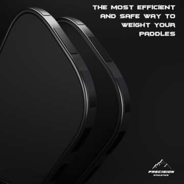 Precision Athletics Pickleball Weighted Training Tape: Tungsten-Safer Alternative for Enhanced Performance, Black