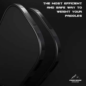 Precision Athletics Pickleball Weighted Training Tape: Tungsten-Safer Alternative for Enhanced Performance, Black