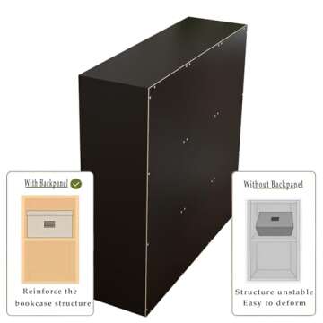 OSCHF Cube Storage Shelf Bookcase with Doors