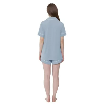 Joyaria Women's Soft Button Up Pajama Set for Comfort